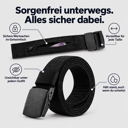 Sicherheitsgürtel mit Geheimfach